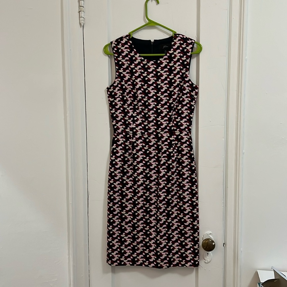Jcrew multi-color pattern dress size 2